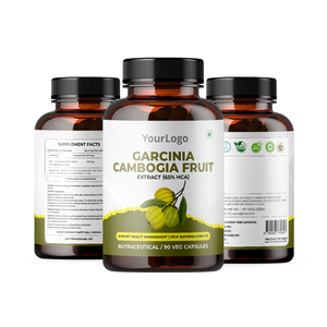 Cápsulas de Extracto de Garcinia Cambogia de Grado Alimenticio, 65% HCA, Suplementos Herbales para la Pérdida de Peso, 99% de Pureza, 3 Años de Vida Útil, Empaquetadas - Product Image 1