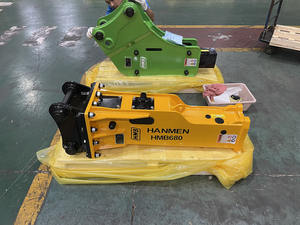 Marteau hydraulique JCB3CX 3DX 4CX <span class=keywords><strong>580</strong></span>, CAT420D CAT416, chargeuse-pelleteuse, brise-béton hydraulique silencieux, diamètre du burin 68 mm, 20CrMo - Product Image 3