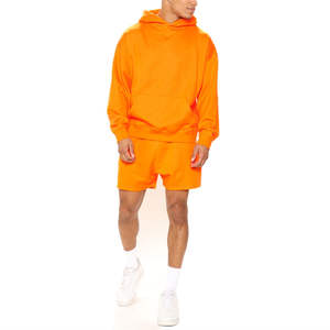 Top Selling Men's Sports Fitness Suit Mens 2 Piece Solid Color Casual Muscle Fit T-shirt Marathon Set 3xl Mens Shirts - Product Image 4