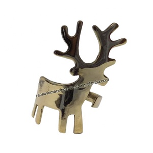 Servilleteros de Navidad al por mayor, servilleteros de ciervo dorado para fiesta, boda, Reunión, mesa de comedor, decoración de ajuste - Product Image 1