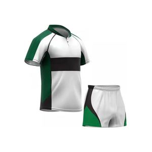 Uniformes de Rugby al por Mayor, 100% Poliéster, Secado Rápido, Transpirables, Manga Corta, Conjunto Deportivo Personalizable que Absorbe la Humedad - Product Image 4