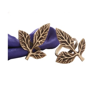 Design élégant anneau de serviette en métal doré martelé pour la cuisine restaurant décor de mariage maison hôtel bureau vaisselle en vrac - Product Image 5