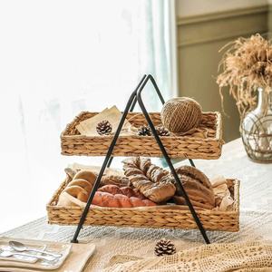 Eco Friendly 2-Tier/ 2 Rack Water Hyacinth Shelf for Home <b>Decor</b> Bedside & Window Table From Vietnam <b>Storage</b> <b>Boxes</b> & Bins - Product Image 4