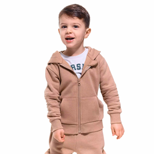 Chándal de ajuste regular de alta calidad para niños con su propia marca privada Cuello Etiqueta de tamaño Sudadera con capucha para niños con bolsillo canguro - Product Image 5