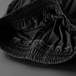 Nylon Baggy <b>Trousers</b> For <b>Men</b> With Elastic Waistband And Street Style Look straight Nylon Baggy <b>Trousers</b> - Product Image 3