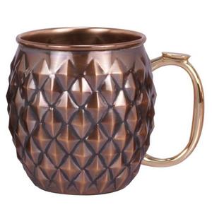 Mug à Moscow Mule en cuivre martelé tendance pour la vente en gros, vaisselle à cocktails artisanale de qualité supérieure pour les bars, les restaurants et les hôtels - Product Image 2