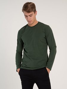 T-shirt à manches longues pour hommes, décontracté, col rond, Fitness, été, vente en gros, Offre Spéciale - Product Image 4
