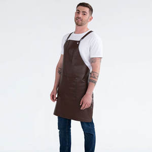 New Design Custom Printed Logo <b>Men</b> Leather <b>Aprons</b> Hot Sale New Design Custom Leather <b>Aprons</b> - Product Image 3