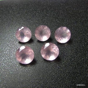 Piedras Sueltas de Cuarzo Rosa Natural de Alta Demanda, Corte Brillante Facetado de 5mm, Juego de Colores Vibrante, Pulido, para Joyería DIY, en Oferta - Product Image 3