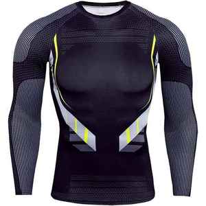 Protège-éruption MMA unisexe OEM vente en gros couche de base de compression avec logo personnalisé polyester/coton respirant écologique à séchage rapide intégral - Product Image 1