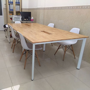 Concept HBOV013 Modern 4-Piece Cluster <b>Desk</b> <b>Foldable</b> Oval 240x120 Melamine Minimalist <b>Office</b> Furniture for Bedroom <b>Office</b> Home - Product Image 6