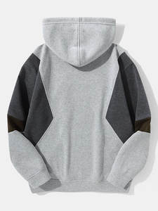 เสื้อฮู้ดดี้ผู้ชายไซส์ใหญ่ ดีไซน์ใหม่ ผ้าฝ้าย 100% สำหรับฤดูหนาว พร้อมงานปักและผิวสัมผัสแบบ Stonewashed คุณภาพพรีเมียม - Product Image 2