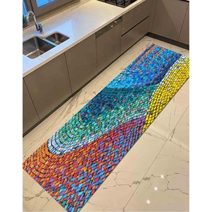 Colorful <b>Mosaic</b> Rug: Modern <b>Art</b> Printed Floor Mat, Non-Slip,Nonwoven Soft Rug - Product Image 4