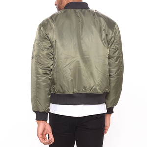 New Arrival OEM Custom Men Bomber Jacket Fashion Wear Winter Style Men Bomber Jackets for Men's Satin Elastic Waist - Product Image 2