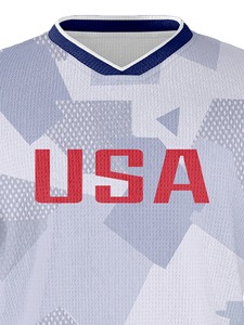 Maillot de football américain personnalisé en polyester imprimé en 3D maillot de football cousu avec nom de l'équipe maillot de rugby respirant en maille - Product Image 6