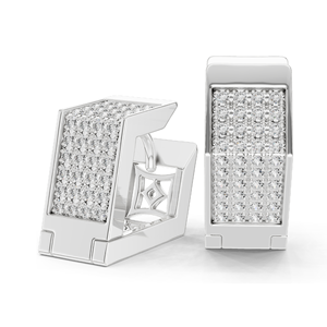 Boucles d'oreilles en diamant de laboratoire 0,4 CT, clarté VVS-VS, couleur EF, or 18 carats, 14 carats, 10 carats et argent 925, or rose, or jaune, or blanc - Product Image 6