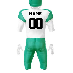 Conjunto de camiseta de fútbol americano de alta calidad personalizado Reversible, transpirable, de secado rápido, estirable, manga corta, uniformes estampados - Product Image 5