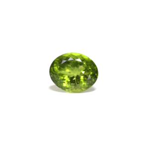 Piedra Preciosa Suelta de Peridoto Facetado de 13.2 Quilates, Corte Ovalado Verde, Creada en Laboratorio, con Tratamiento Térmico, Mineral Sintético, Personalizable, Fino - Product Image 1