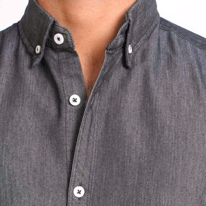 Chemise en jean de qualité supérieure, design populaire, couleur personnalisée, bon matériau, prix bas, chemise en jean pour homme, service OEM - Product Image 5