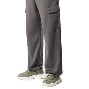 Pantalones de chándal de algodón informales para hombre, pantalones de chándal de gran tamaño personalizables con lavado medio, servicio OEM, venta al por mayor, precio bajo - Product Image 4