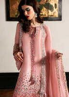 Robe de soirée moderne en mousseline brodée acrylique, style Lehenga Choli Anarkali, manches longues, maxi, anti-humidité, infroissable