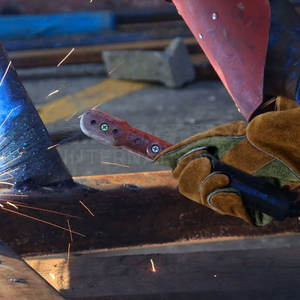 Guantes de soldadura de desgaste protector Ropa de hombre Algodón de soldadura Hecho en guantes de soldadura de alta calidad para hombres - Product Image 2