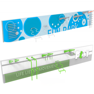 Equipo de Ejercicio al Aire Libre Apto para Parques, Comunidades <span class=keywords><strong>o</strong></span> Zonas Residenciales, Se Puede Instalar en Paredes <span class=keywords><strong>o</strong></span> Paneles Especiales - Product Image 2