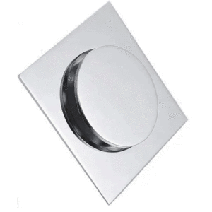 Inserto per piastrelle moderno Anti-odore con filtro e coperchio rimovibile in metallo lucidato scolapiatti - Product Image 1