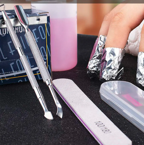 ชุดเครื่องมือกำจัดหนังกำพร้าที่ดันเล็บกันลื่นและที่เล็มหนังกำพร้าแบบแท่งดันหนังกำพร้าแบบพิเศษ - Product Image 6