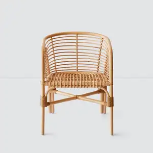 畅销家居家具室内设计现代椅子天然藤制餐椅批发价格便宜