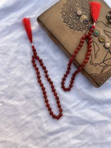 Vente en gros 33 perles cornaline rouge Tasbih cristal naturel Misbaha perles de prière pour les cadeaux islamiques - Product Image 6