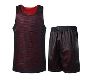Ensemble de maillot de basket-ball réversible pour hommes, uniforme, maillot de basket-ball personnalisé pour équipe, chemises et shorts de basket-ball - Product Image 1