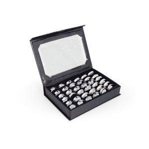 Scatola da 36 anelli in acciaio a profilo dritto da 6 mm per accessori di macchine utensili, riferimento 5300047 - Product Image 2