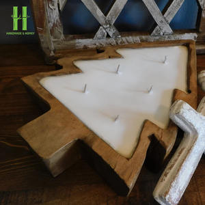 ถ้วยแป้งไม้รูปหัวใจ ขายดี ถ้วยแป้งไม้ ผลิตตามสั่ง ถ้วยแป้งไม้ทำมือสำหรับทำเทียน ผู้ค้าส่งจากเวียดนาม - Product Image 6