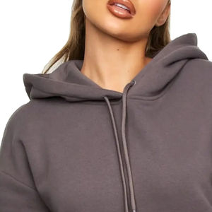 Hoodies surdimensionnés pour femmes, tissés, de qualité supérieure, les plus vendus, avec logo et impression personnalisés, services OEM disponibles, en bambou - Product Image 4