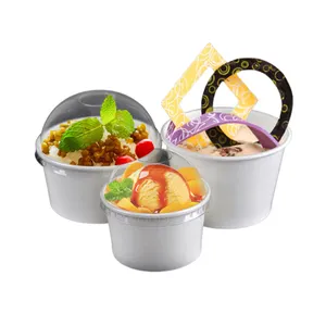 High Quality Disposable Eco Friendly Take Away Ice Cream Paper Containers From Indian Supplier and Exporter