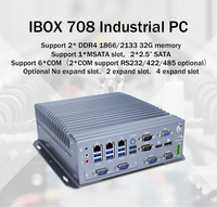 Mini PC Industrial 708B sin Ventilador, PC Integrado, Micro PC, Caja de Aleación de Aluminio, CPU de Escritorio de Alto Rendimiento I3/i5/i7 en Stock