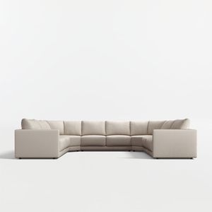Gather Deep 5-Piece U-Shaped Chesterfield Sofa European Style Fabric <b>Wedge</b> Sectional <b>Set</b> for Living Room Furniture - Product Image 1