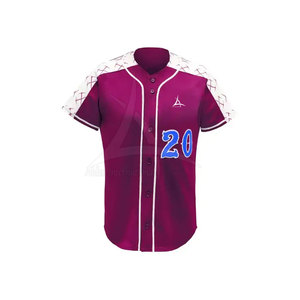 Ensembles d'uniformes de baseball légers les plus vendus, vêtements de sport confortables avec tissu respirant 100% polyester pour hommes adultes - Product Image 2