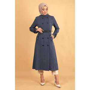 เสื้อโค้ทหนังผู้หญิงแบบมีเข็มขัด บุด้วยขนเป็ด 150-200 กรัม สไตล์ลำลอง - Product Image 3