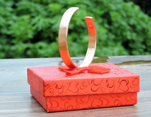 สร้อยข้อมือทองแดงบริสุทธิ์สำหรับผู้ชายผู้หญิงกำไลข้อมือสำหรับการดูแลสุขภาพกำไลข้อมือแฟชั่นงานหัตถกรรมที่ทันสมัย - Product Image 1