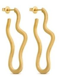 <b>Long</b> Dangling Metal <b>Earrings</b> with Artistic Engravings and Tribal-inspired Designs for an Effortlessly Stylish Look - Product Image 3