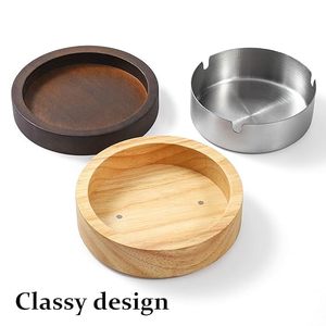 Cendriers en bois faits à la main de luxe, originaux, pour l'intérieur et l'extérieur, pour la maison et le bureau, cendrier en bois fait à la main pour cigarettes et cigares - Product Image 2