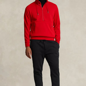 <b>Men's</b> Custom Half <b>Quarter</b> <b>Zip</b> Fleece Crewneck Sweatshirts at Wholesale Prices Breathable Fleece <b>Men's</b> <b>Sweaters</b> - Product Image 3