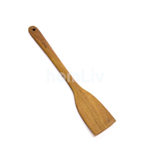 Espátula de Madera de Teca Yuka Ecológica y Natural, Material Sostenible, Seguro para Alimentos, Sin Pintura ni Barniz, Halal, Utensilios de Cocina Personalizados - Product Image 3