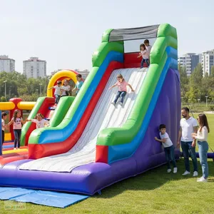 <b>Large</b> Outdoor Inflatable <b>Roller</b> Slide Amusement Equipment - Product Image 3