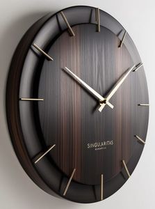 Horloge murale élégante en bois Quartz silencieux Designs modernes et classiques pour salon, chambre à coucher, bureau personnalisable en bas quantité minimale de commande - Product Image 3