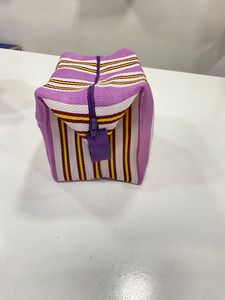 กระเป๋าผ้าไนลอนสำหรับเดินทางชายหาดแบบมีซิปใช้ซ้ำได้เป็นมิตรกับสิ่งแวดล้อมกระเป๋าเครื่องสำอาง - Product Image 6