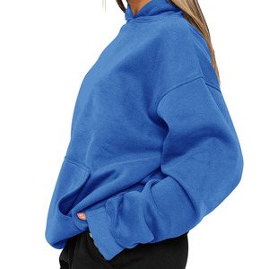Increíble estilo Sudadera con capucha Casual Streetwear Drop Shoulder Figuras Transpirable Ecológico Sudaderas con capucha de punto para mujer - Product Image 6