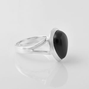 Eminent Genuine <b>Black</b> Onyx Gemstone Eternity Vermeil Rings Handmade Solid 925 Sterling Silver <b>Jewelry</b> For Women And Girl Gift - Product Image 3